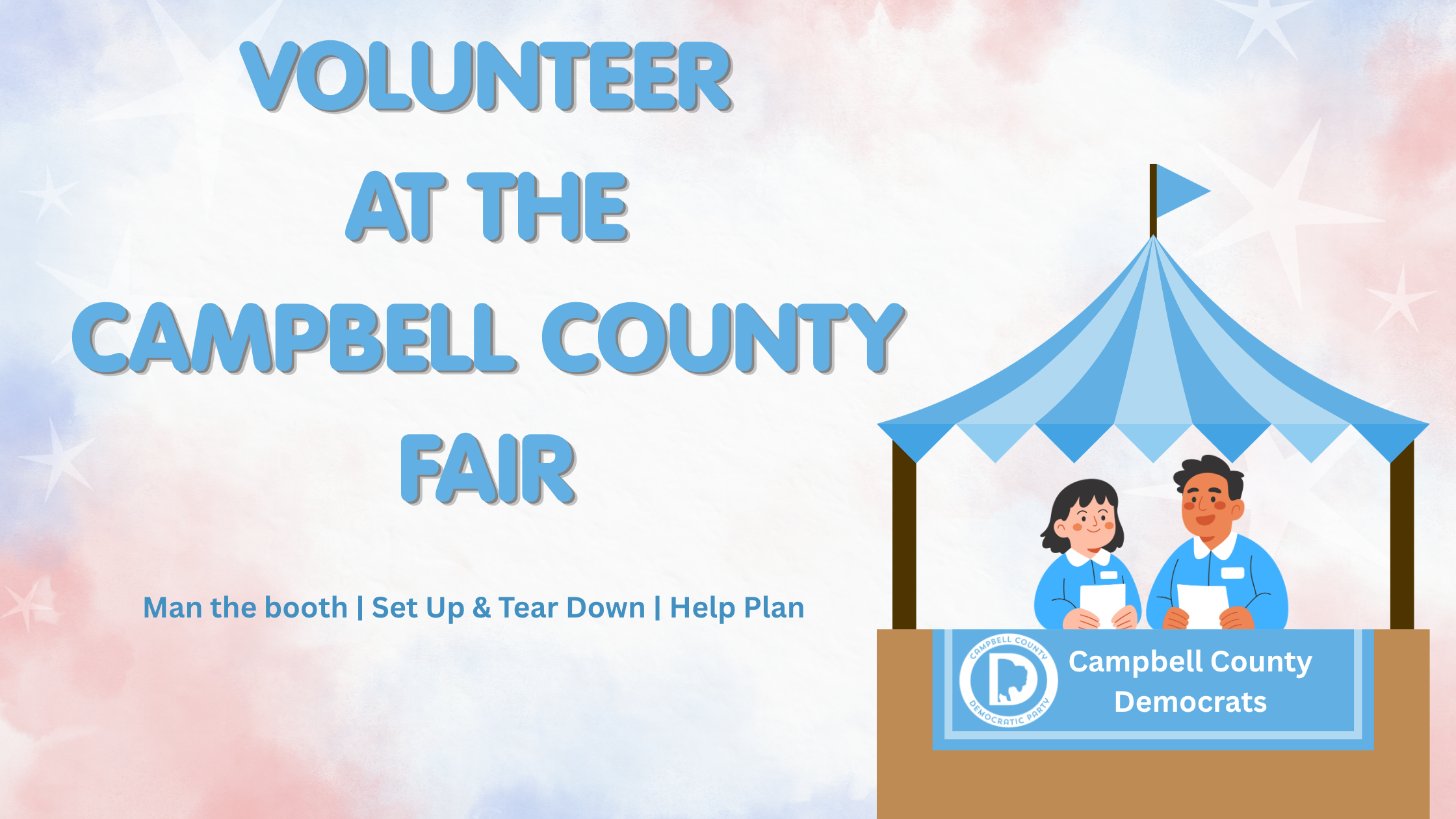 Volunteer with the Campbell County Democrats at the County Fair!